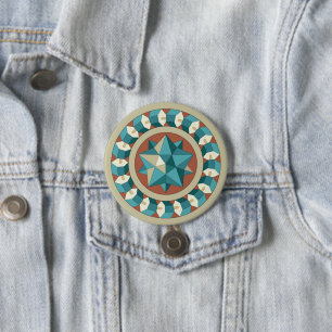Sacred Geometry 3 Inch Round Button