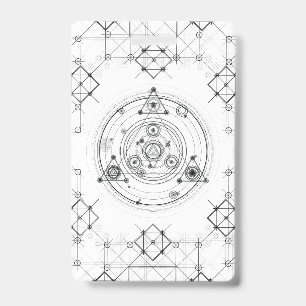 Sacred geometry and geometric alchemy design badge