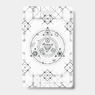 Sacred geometry and geometric alchemy design badge