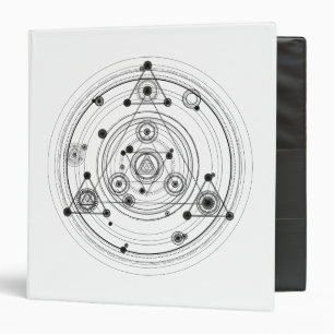 Sacred geometry and geometric alchemy design binder