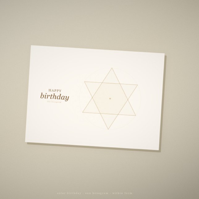 Sacred geometry birthday card · year unfold (Creator Uploaded)