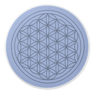 Sacred Geometry Ceramic Door Knob