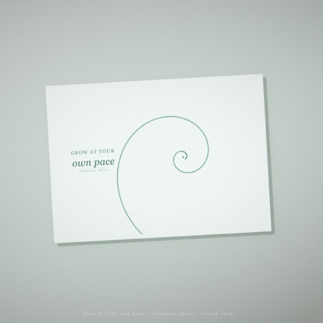Sacred geometry encouragement card · grow at pace (Creator Uploaded)