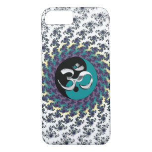 Sacred Geometry Fractal with Yin-Yang and OM iPhone 8/7 Case