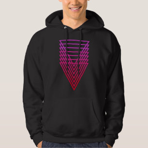Sacred Geometry Geometric Repeating Triangle Hoodie