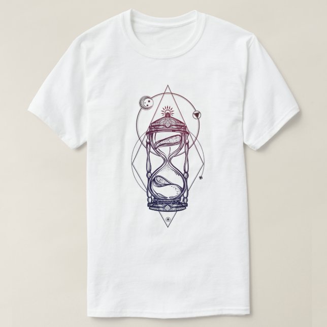Sacred Geometry Hourglass T-Shirt (Design Front)