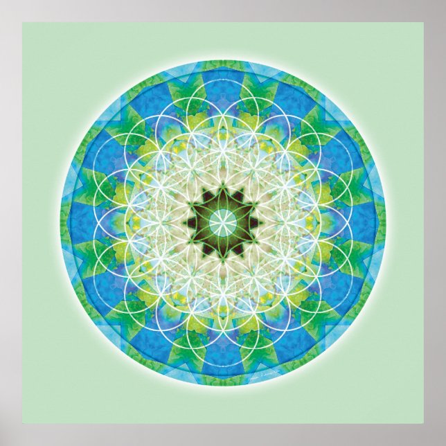 Sacred Geometry Mandala 12 Poster (Front)