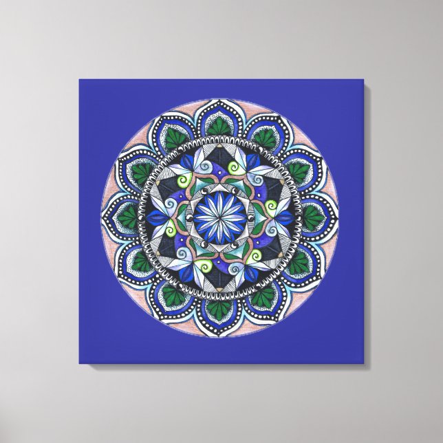 Sacred Geometry Mandala Canvas Print (Front)