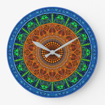 Sacred Geometry Mandala Clock