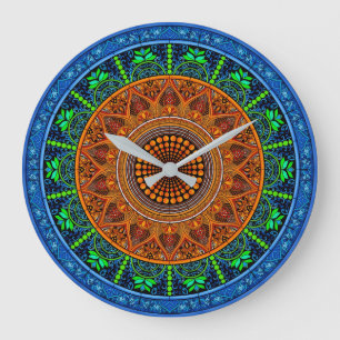 Sacred Geometry Mandala Clock