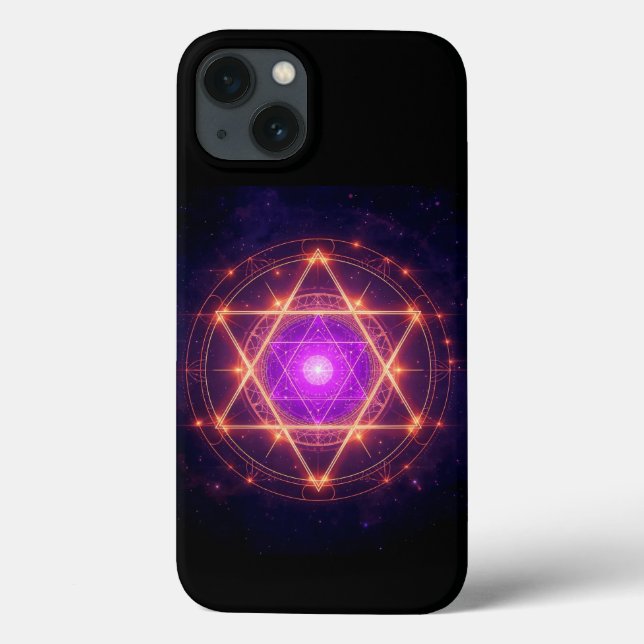 Sacred Geometry Mandala – Light Within the Cosmos Case-Mate iPhone Case (Back)