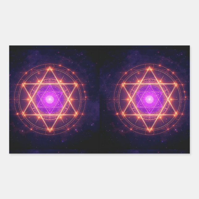 Sacred Geometry Mandala – Light Within the Cosmos Sticker (Front)