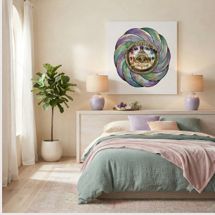 Sacred Geometry Manifestation Symbol Canvas Print
