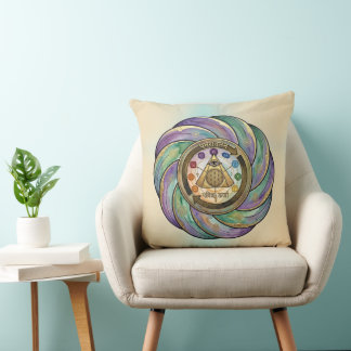 Sacred Geometry Manifestation Symbol Throw Pillow