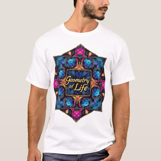 Sacred Geometry Men T-Shirt  (Front)