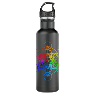 Sacred Geometry Metatron Cube 710 Ml Water Bottle