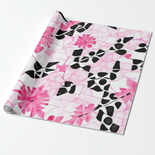 Sacred Geometry: Pink, Black & White Edition Wrapping Paper