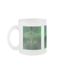 Sacred geometry platonic cube art