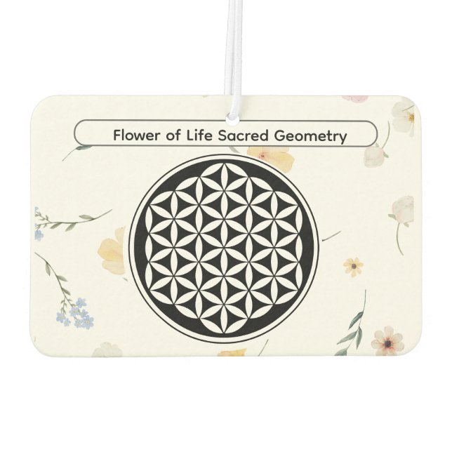 Sacred Geometry Protection Symbol Air Freshener (Back)