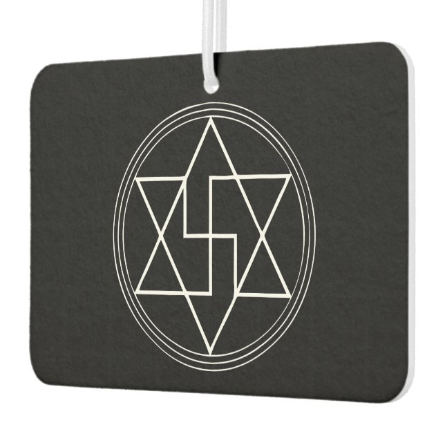 Sacred Geometry Protection Symbol Air Freshener (Left)