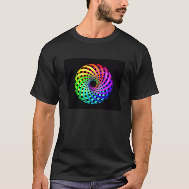 Sacred Geometry - Rainbow Toroid II T-shirt (Front)