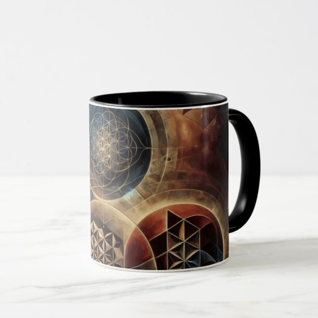 Sacred Geometry Sacred Tea Mug (Front Right)
