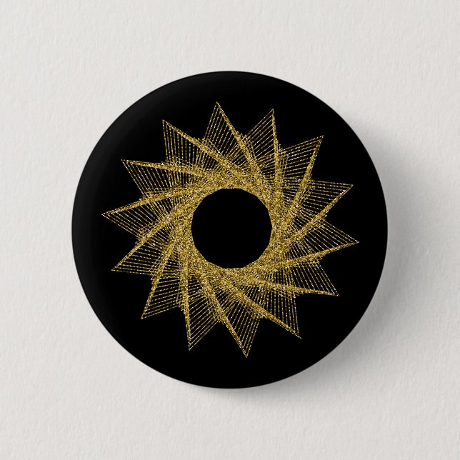 Sacred Geometry Symbol 2 Inch Round Button (Front)