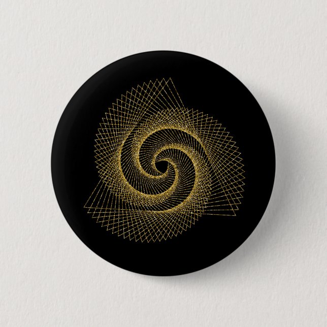 Sacred Geometry Symbol 2 Inch Round Button (Front)
