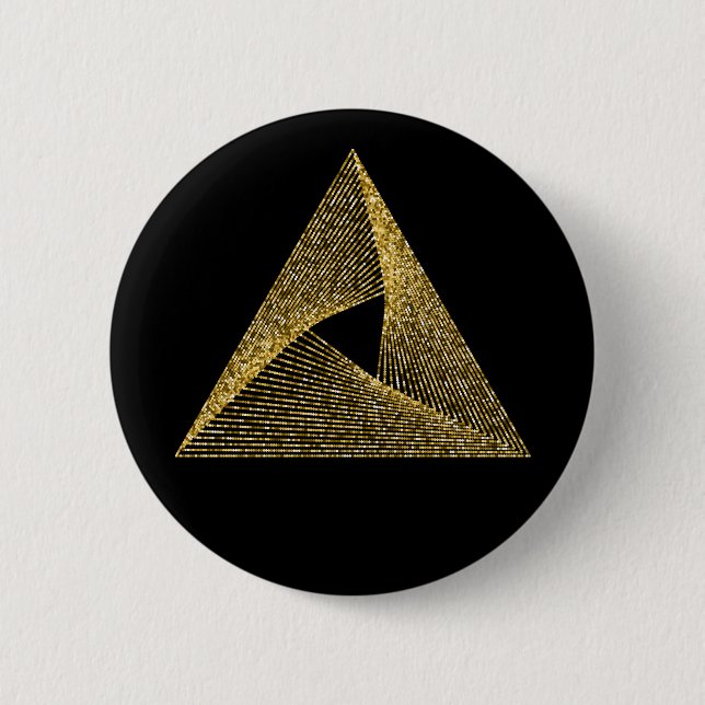 Sacred Geometry Symbol 2 Inch Round Button (Front)