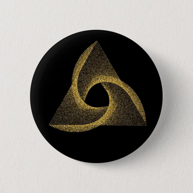 Sacred Geometry Symbol 2 Inch Round Button (Front)