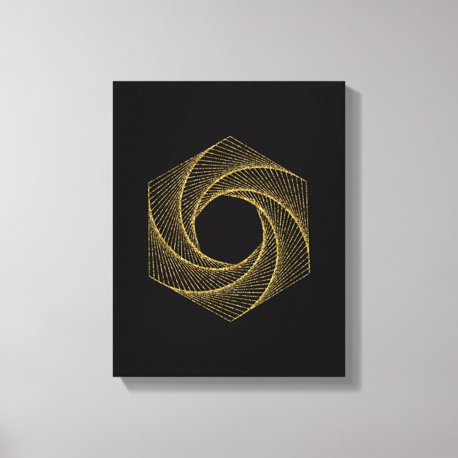 Sacred Geometry Symbol Canvas Print (Front)