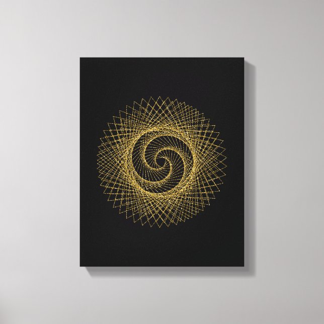 Sacred Geometry Symbol Canvas Print (Front)