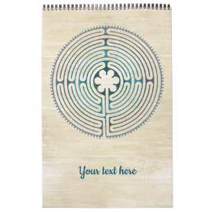Sacred Geometry Symbol - Chartres Labyrinth 1 Calendar