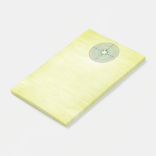 Sacred Geometry Symbol - Chartres Labyrinth 1 Post-it Notes (Angled)