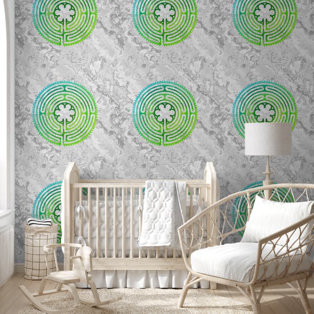Sacred Geometry Symbol - Chartres Labyrinth 4a Wallpaper (Kids)