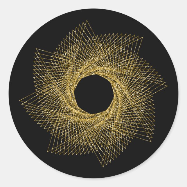 Sacred Geometry Symbol Classic Round Sticker (Front)