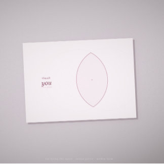 Sacred geometry thank you card · space to grow