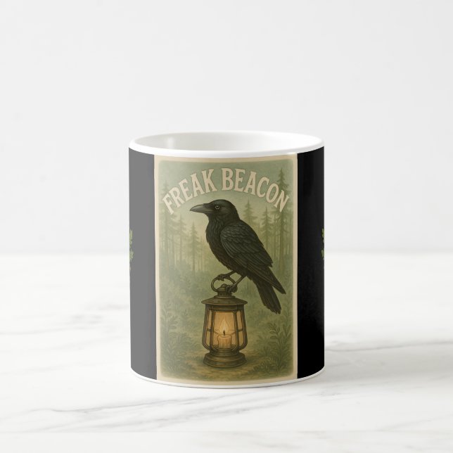 Sacred Grove Freak Beacon Raven Mug (Center)