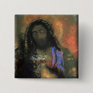 Sacred Heart, 1910 2 Inch Square Button