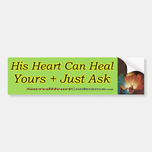 Sacred Heart c2 Bumper Sticker (Front)