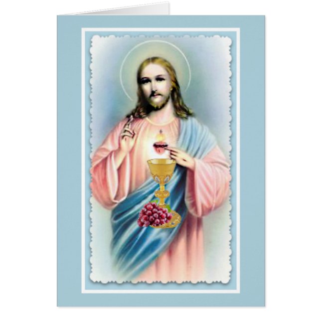 Sacred Heart Catholic Mass Offering Card (Front)