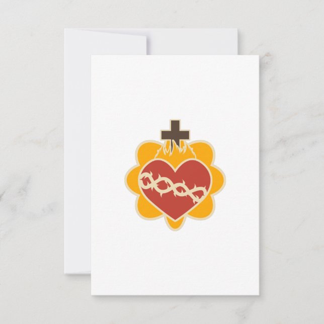 Sacred Heart Catholic Thank You Card (Front)
