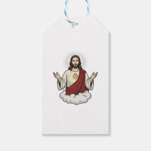 Sacred Heart Devotional Vintage Engraving Design_1 Gift Tags