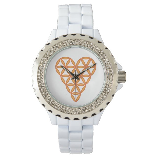  Sacred Heart - Heart of life, 3D/Orange. Watch (Front)