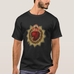 Sacred Heart in Crown of Thorns T-Shirt