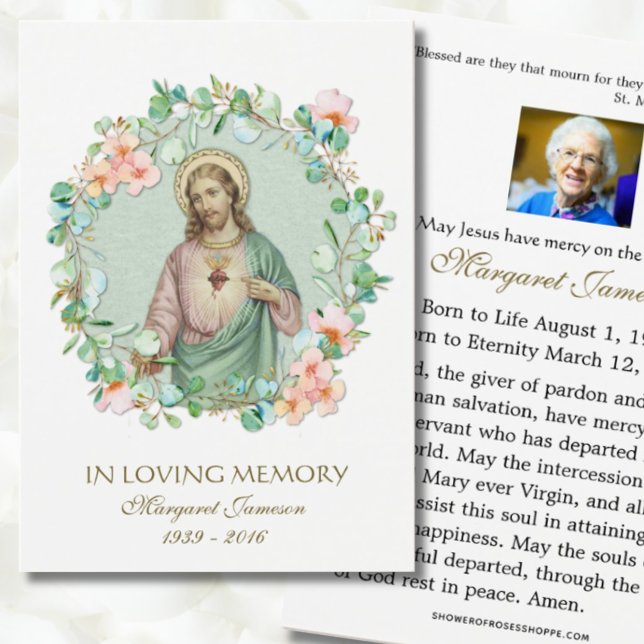 Sacred Heart Jesus Catholic Holy Funeral Memorial  (Creator Uploaded)