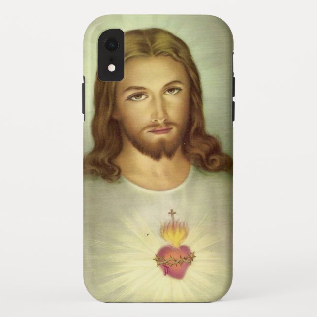 Sacred Heart Jesus Divine Mercy Catholic Religious Case-Mate iPhone Case (Back)