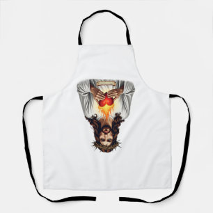 Sacred Heart Jesus Vintage Engraving Faith Shirt ( Apron