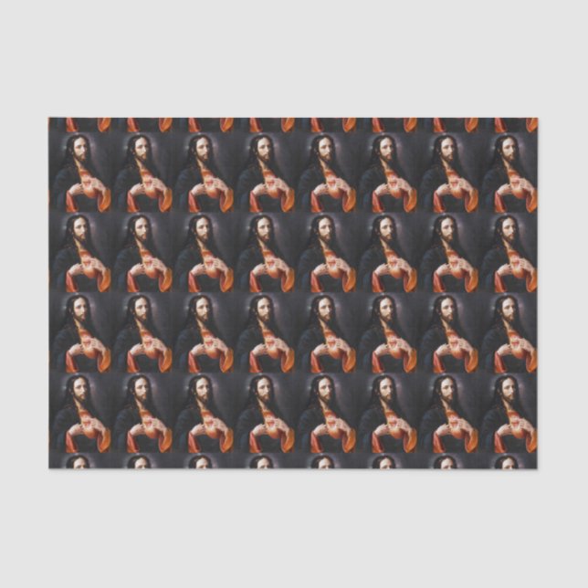 Sacred Heart of Christ Tissue Paper (Front)