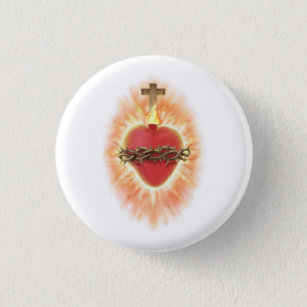 Sacred Heart of Jesus  1 Inch Round Button